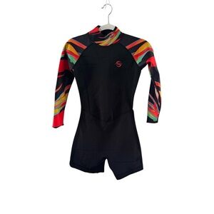 Platinum sun, black, short, neoprene, wet suit, swimsuit size small